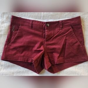 Women's DIXXON Chino Shorts- Maroon Red- Size 1